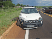 Grave acidente na MS-430 em São Gabriel do Oeste deixa casal gravemente ferido