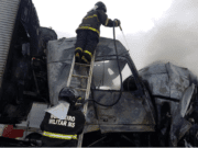 Grave acidente na MS-306 deixa um homem morto e com o corpo carbonizado