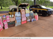 Motorista é parado na BR-158 e preso com 5,3 mil cigarros eletrônicos em carro