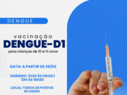 Saúde amplia vacinação contra a dengue para crianças com idade entre 10 e 14 anos em Costa Rica