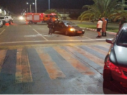 Acidente de trânsito deixa veículos danificados em Costa Rica