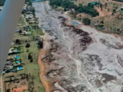 Barragem de condomínio de luxo estoura, leva asfalto e bloqueia completamente BR-163