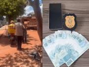 Adolescente é apreendido ao ser flagrado recebendo encomendas com notas falsas de dinheiro em Chapadão do Céu