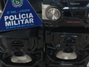 Mulher é encaminhada para Delegacia e tem som apreendido por perturbação em Costa Rica