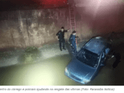 Policiais socorrem bebê e mais três pessoas após carro cair em córrego de Paranaíba