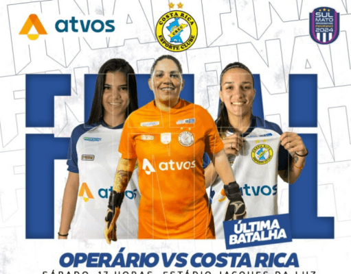 Costa Rica e Operário disputam título estadual feminino em Campo Grande neste sábado (14)