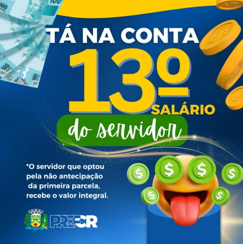 Prefeitura de Costa Rica paga R$ 1,4 milhão do 13º Salário aos servidores municipais