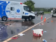 Grave acidente entre Paranaíba e Aparecida do Taboado, com uma vítima presa às ferragens