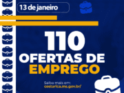 Casa do Trabalhador de Costa Rica tem 110 vagas de emprego disponíveis