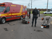 Garoto de 06 anos sofreu fratura em acidente ocorrido na Avenida Gaivotas