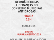 Reunião do COMAD nesta sexta-feira em Costa Rica vai discutir planejamento de ações para 2025