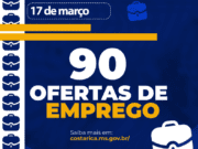 Casa do Trabalhador de Costa Rica abre semana com 90 vagas de emprego