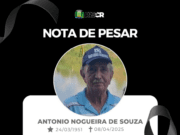 Nota de Pesar pelo falecimento do ex-servidor público Antônio Nogueira de Souza