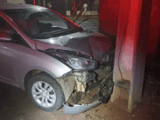 Homem agrediu a ex-esposa, furtou o veículo dela e colide intencionalmente com poste de energia em Chapadão do Sul