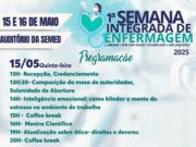 1ª Semana Integrada de Enfermagem acontece dias 15 e 16 em Costa Rica com foco no bem-estar mental e valor profissional
