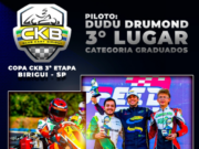 Dudu Drumond brilha em Birigui e conquista pódio na Copa de Kart CKB