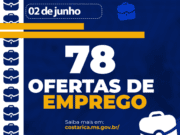 Casa do Trabalhador de Costa Rica abre a semana com 78 vagas de emprego