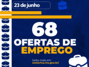 Casa do Trabalhador de Costa Rica abre a semana com 68 vagas de emprego