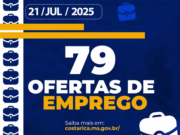 Casa do Trabalhador de Costa Rica abre a semana com 79 vagas de Emprego