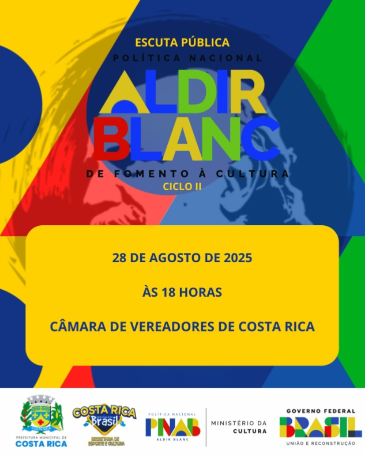 Costa Rica terá Escuta Pública da Política Nacional Aldir Blanc dia 28 para fortalecer a Cultura Local