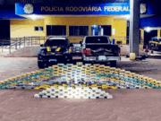 PRF apreende 295 Kg de drogas e armas em Miranda