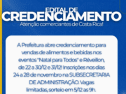 Costa Rica abre credenciamento para comerciantes vender alimentos e bebidas em eventos de fim de ano