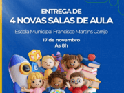 Costa Rica entrega ampliação da Escola Francisco Martins Carrijo na segunda-feira