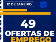 Casa do Trabalhador de Costa Rica inicia semana com 49 oportunidades de Emprego