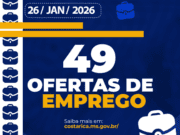 Casa do Trabalhador de Costa Rica abre a semana com 49 vagas de Emprego