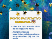 Prefeitura de Costa Rica decreta ponto facultativo no Carnaval e expediente retorna na quarta ao meio-dia