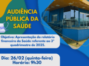 Audiência pública apresenta prestação de contas da Saúde em Costa Rica nesta quinta-feira