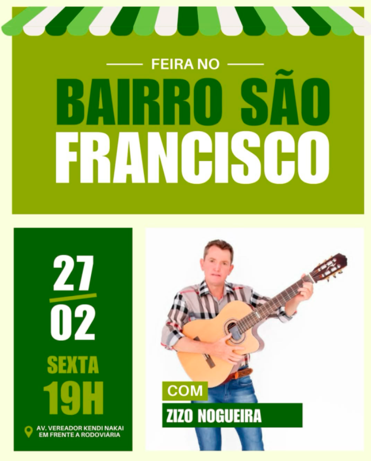 9ª Feira no Bairro São Francisco acontece nesta sexta-feira (27) em Costa Rica