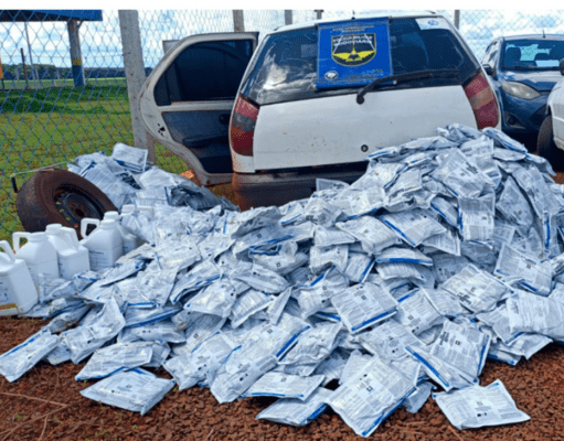 BPMRv apreende quase meia tonelada de agrotóxicos contrabandeados no interior do MS