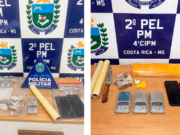 Polícia Militar registra duas ocorrências de tráfico de drogas em Costa Rica