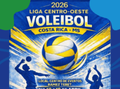 Costa Rica sedia a primeira etapa da Liga Centro-Oeste de Voleibol 2026 sábado e domingo no Ramez Tebet