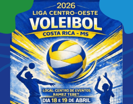 Costa Rica sedia a primeira etapa da Liga Centro-Oeste de Voleibol 2026 sábado e domingo no Ramez Tebet