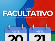 Prefeitura de Costa Rica decreta ponto facultativo a segunda (20), véspera do feriado de Tiradentes