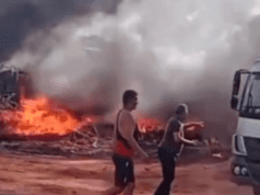 Incêndio de grandes proporções assusta moradores de Inocência