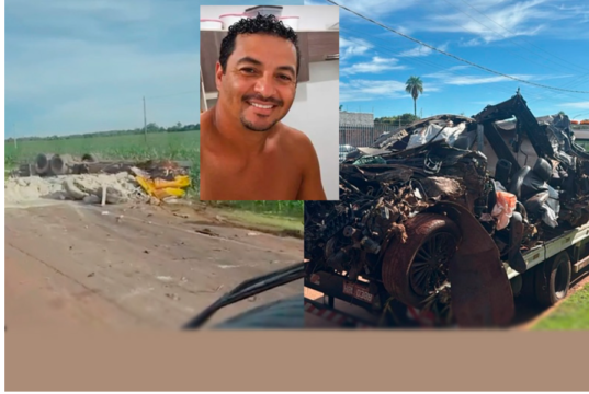 Motorista de carro invade pista contrária e morre em colisão frontal com caminhão na BR-060