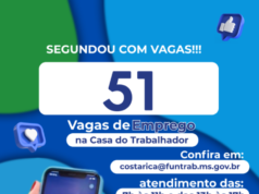 Casa do Trabalhador de Costa Rica inicia semana com 51 oportunidades de Emprego