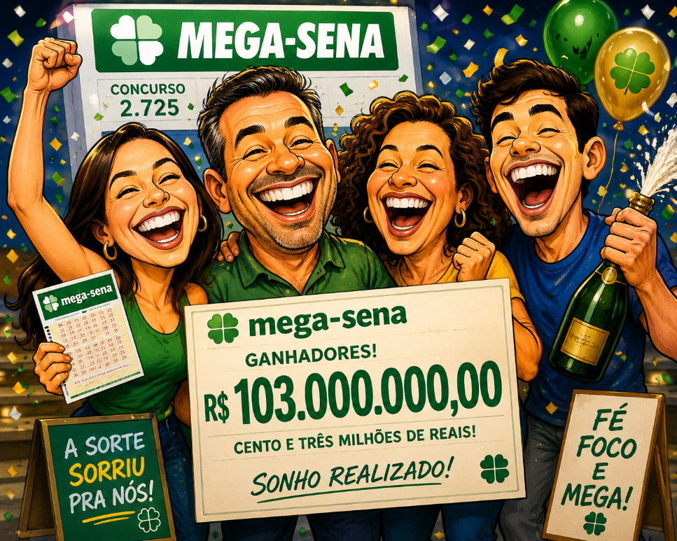 Apostas do Rio e de Fortaleza levam prêmio da Mega 30 anos