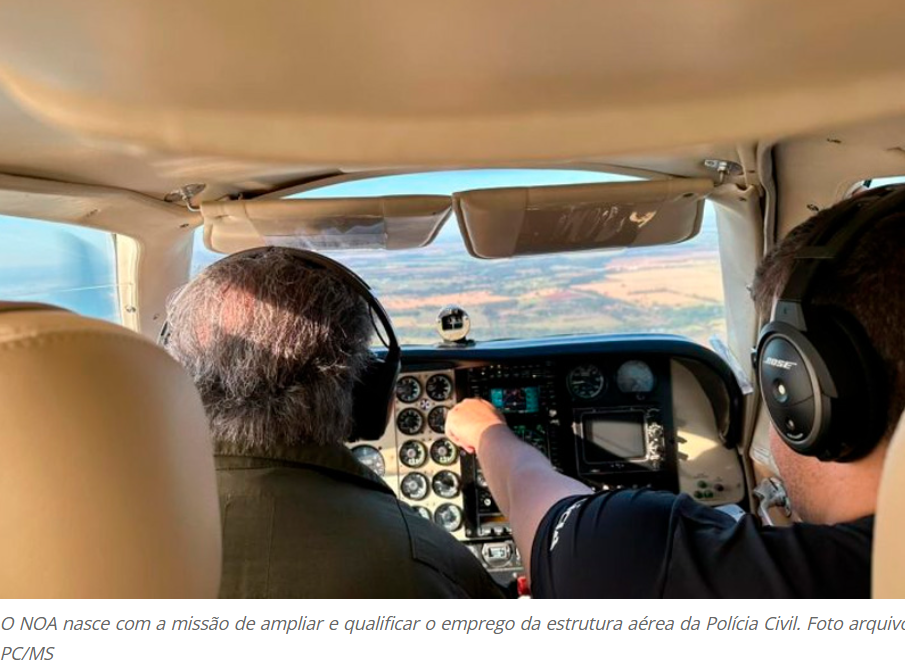 Polícia Civil cria Núcleo de Operações Aéreas para fortalecer combate ao crime organizado em MS
