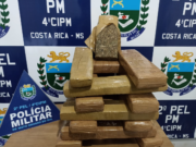 Mulher é presa com 15,2 kg de maconha durante fiscalização da PM em Costa Rica