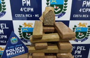 Mulher é presa com 15,2 kg de maconha durante fiscalização da PM em Costa Rica