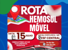 Rota Hemosul Móvel chega a Costa Rica no dia 15 de julho para coleta de sangue