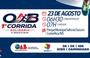 Câmara Municipal apoia a 1ª Corrida Solidária da OAB Costa Rica e convida população para participar