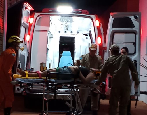 Mulher é ejetada de veículo e fica gravemente ferida após capotamento em Chapadão do Sul