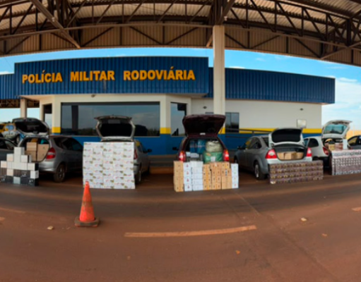TOR do BPMRv apreende oito veículos com contrabandos e causa prejuízo de R$ 1,9 milhão ao crime