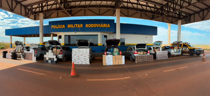 TOR do BPMRv apreende oito veículos com contrabandos e causa prejuízo de R$ 1,9 milhão ao crime
