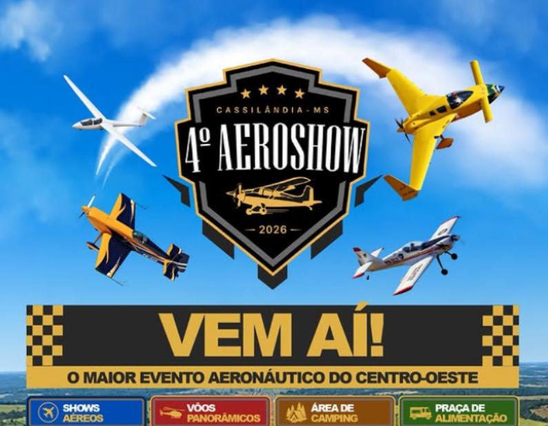 Cassilândia se prepara para receber um dos maiores eventos aeronáuticos do Centro-Oeste